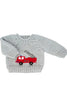 Huggalugs - Fire Engine Crew Neck Sweater