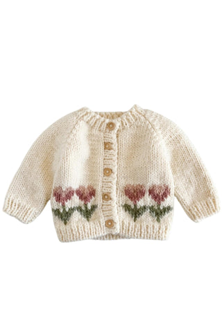 Figgy Friends - Tulip Flower Cardigan