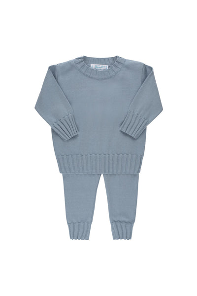 Feltman Brothers - Blue Remi Ribbed Knit Set