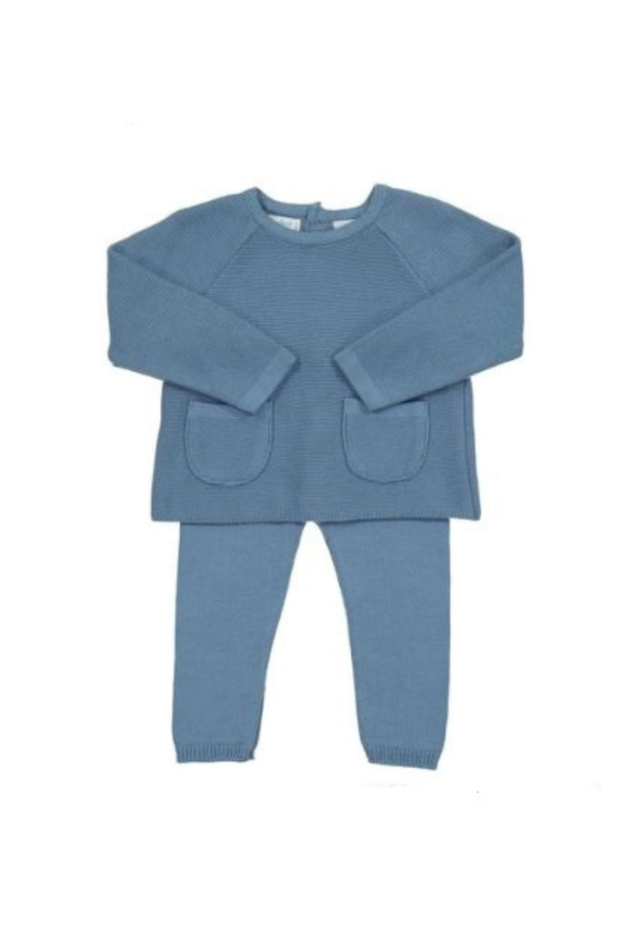 French Blue Pocket Knit Set