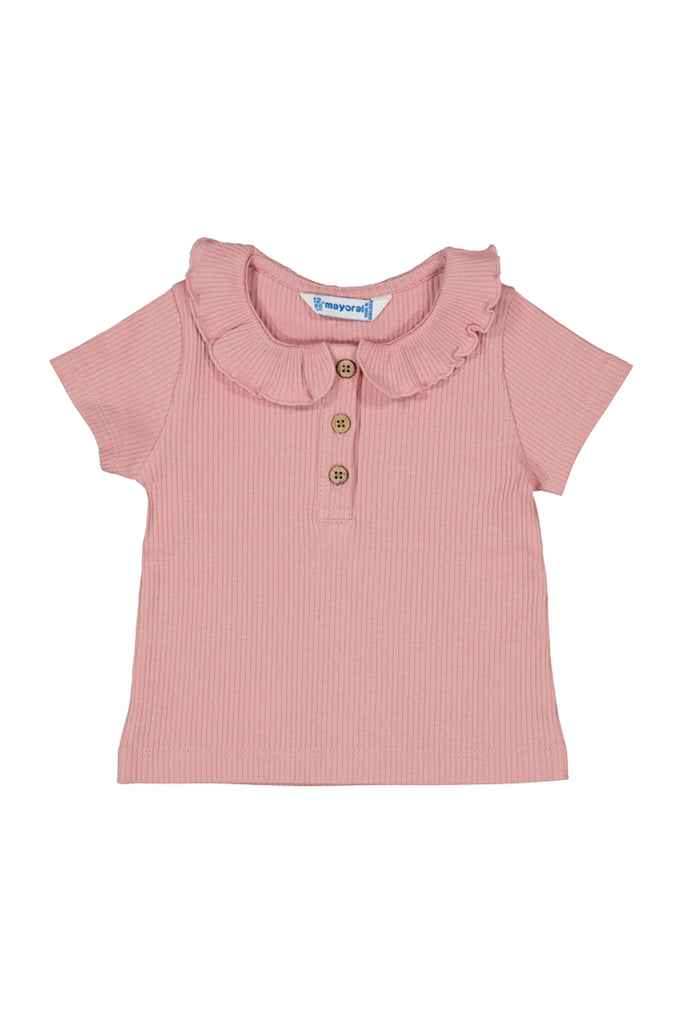 Rose Short Sleeve Ribbed Polo