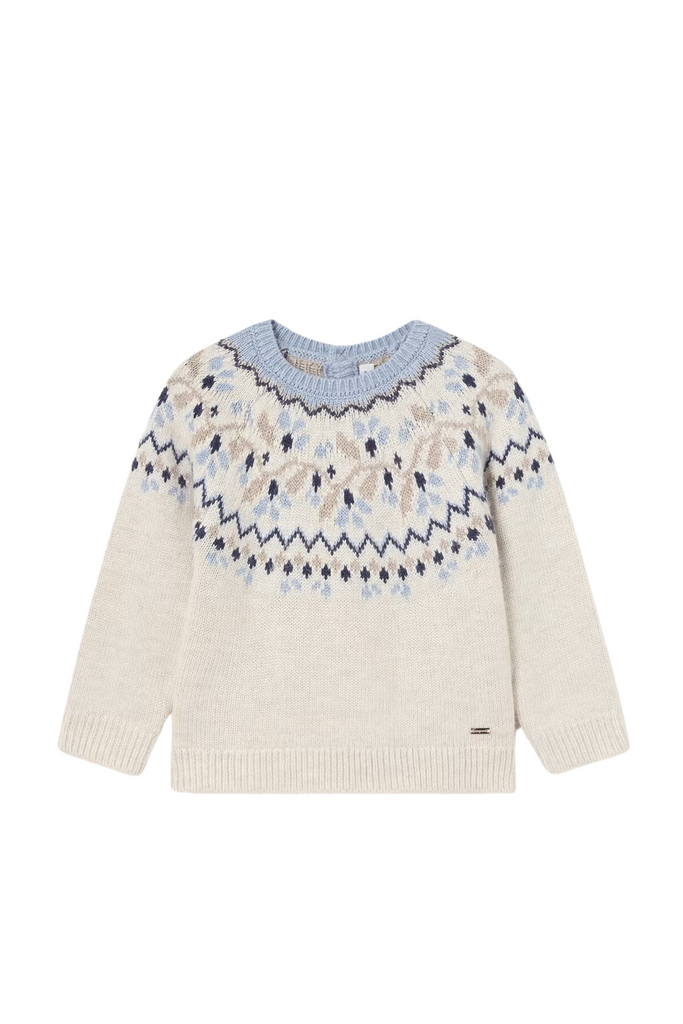 Stone Jacquard Sweater