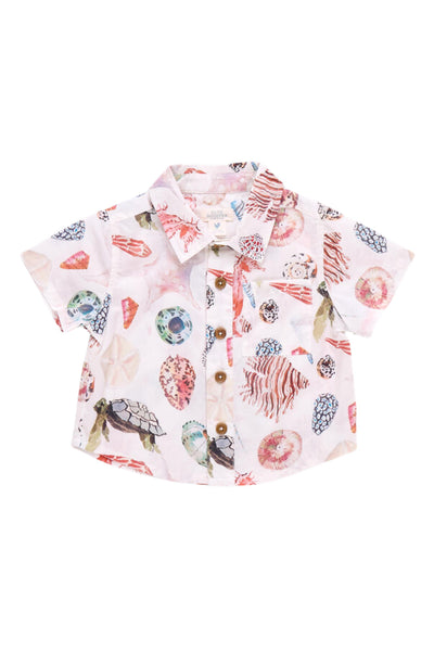 Pink Chicken - Watercolor Shells Jack Shirt