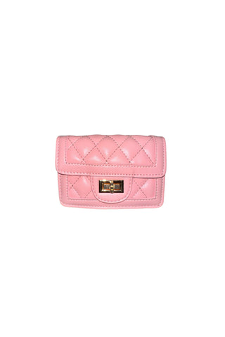 Tiny Quilted Bag - Pink