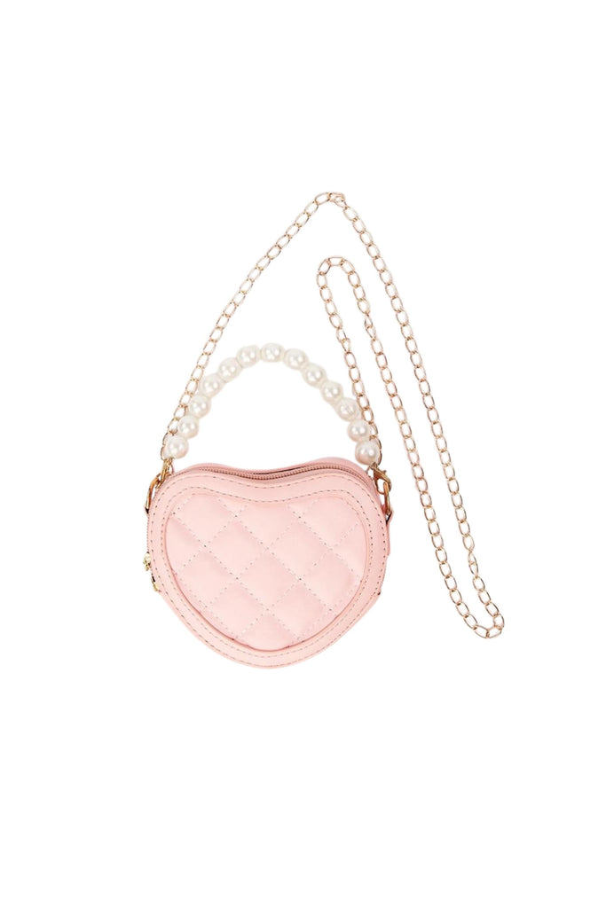 Quilted Heart Purse - Pink