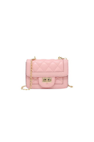 Tiny Classic Quilted Mini Purse - Pink