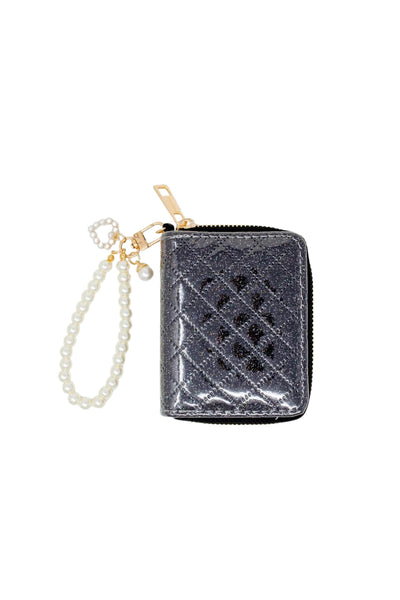 Sparkle Black Quilted Wallet