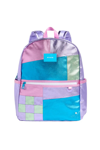 Kane Kids Patchwork Double Pocket Backpack