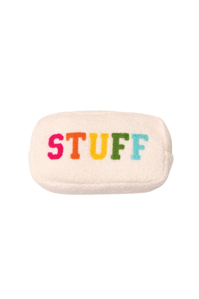 "Stuff" Sherpa Cosmetic Bag