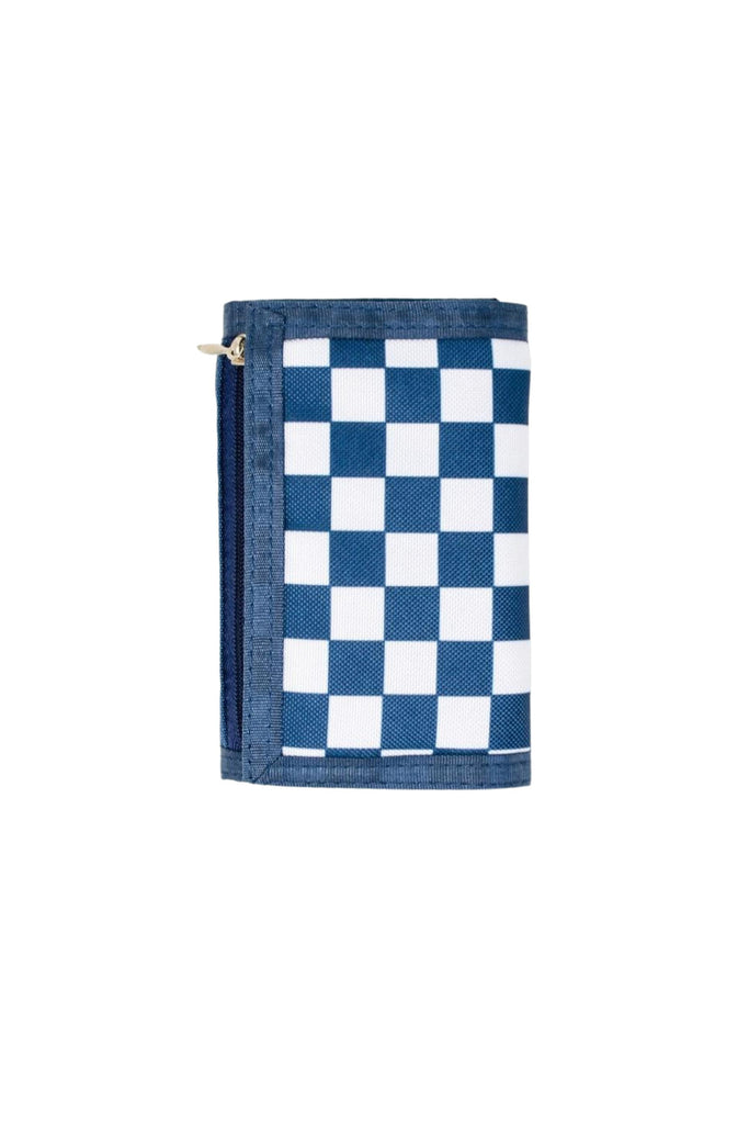 Blue Checkered Wallet