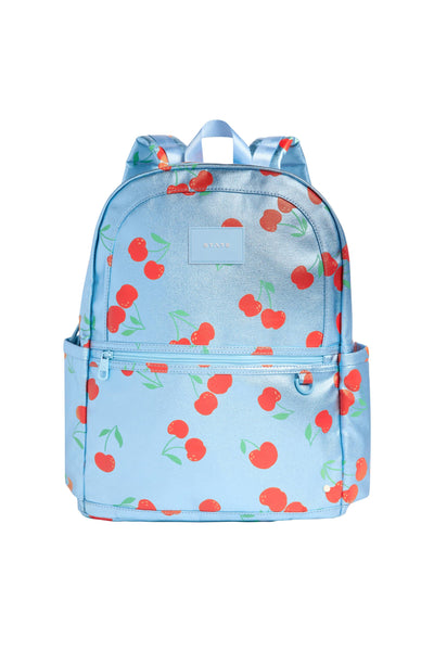 Kane Kids Blue Cherries Double Pocket Backpack