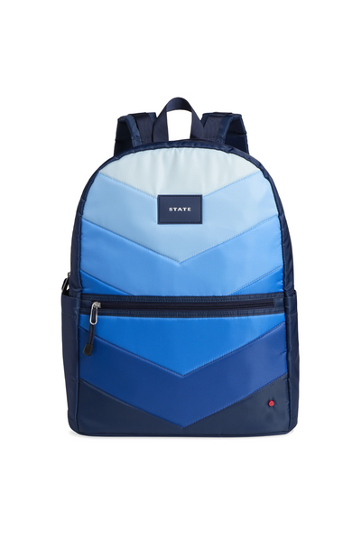 Kane Kids Blue Double Pocket Backpack