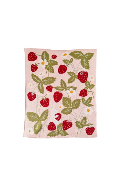 Organic Strawberry Bunny Blanket