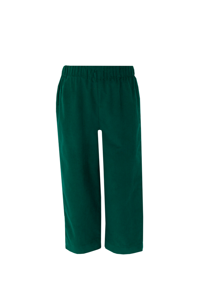 Claire & Charlie - Hunter Green Corduroy Pants