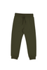 Basic Cuffed Fleece Pants - Moss