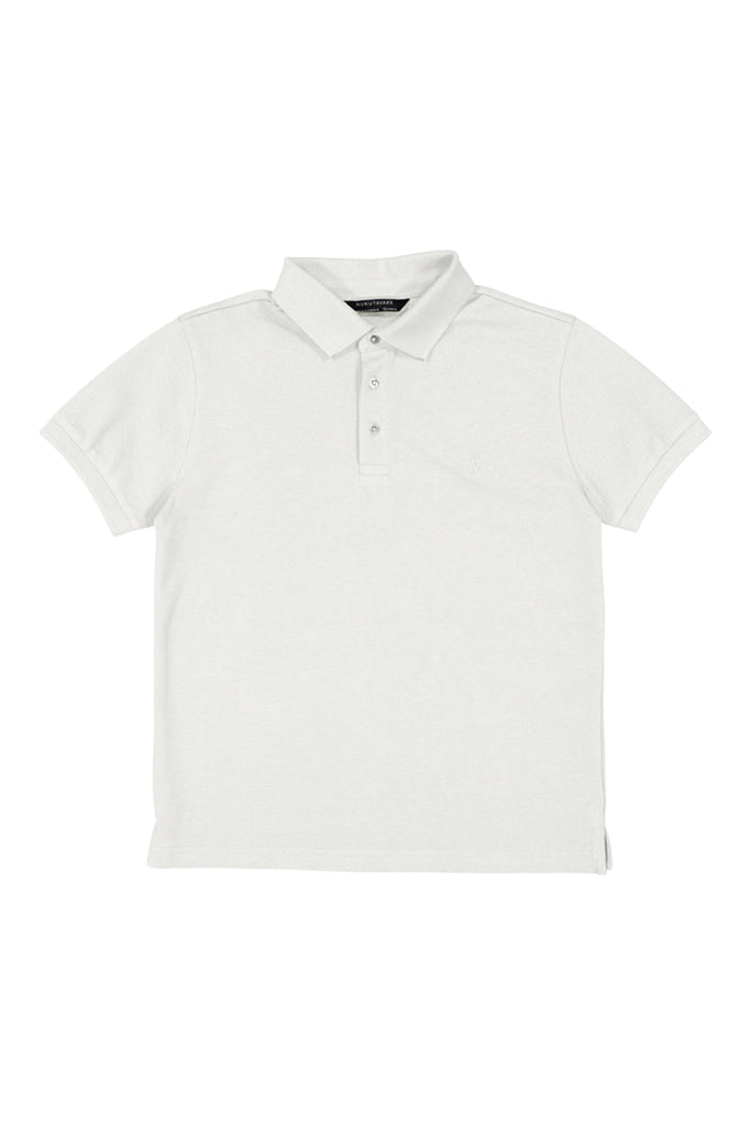 Basic Short Sleeve White Polo