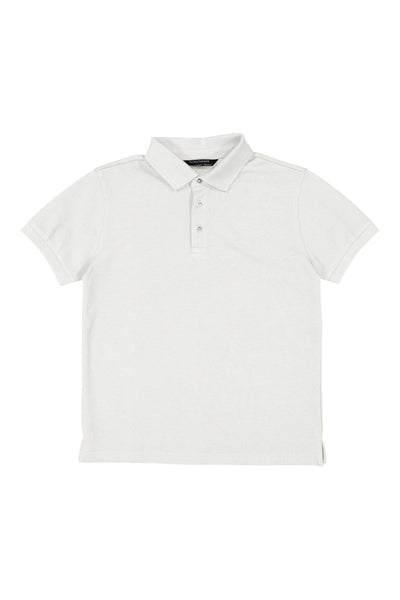 Basic Short Sleeve White Polo