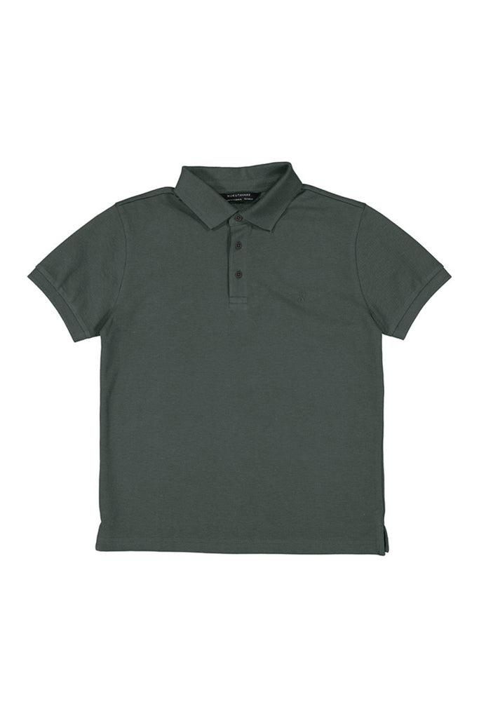 Basic Short Sleeve Eucalyptus Polo