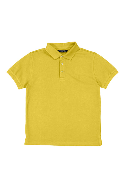 Basic Short Sleeve Yellow Polo