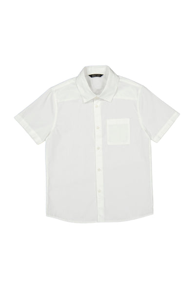 White Short Sleeve Dress Shirt