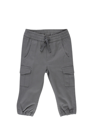 Ruffle Butts - Smoke Gray Slim Cargo Joggers