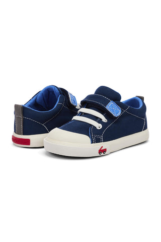 Stevie II Navy Canvas Sneaker