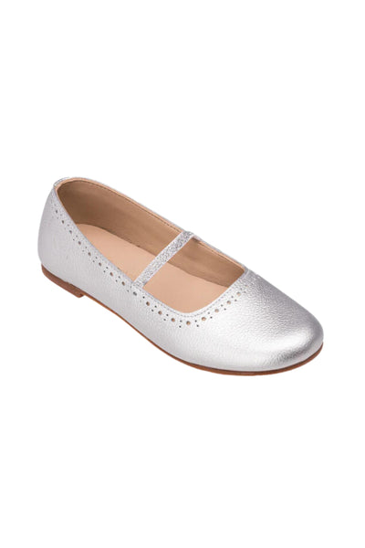 Sasha Ballerina Flat - Silver