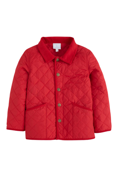 Little English - Classic Red Quilted Jacket