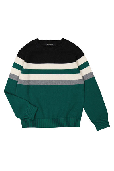Evergreen Color Block Sweater