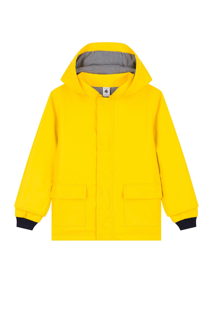 Petit Bateau - Yellow Hooded Raincoat