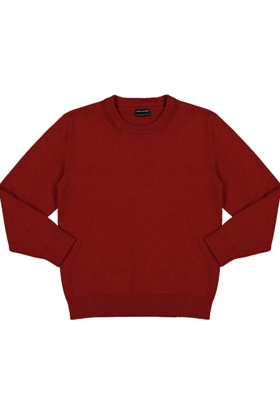 Basic Red Cotton Sweater