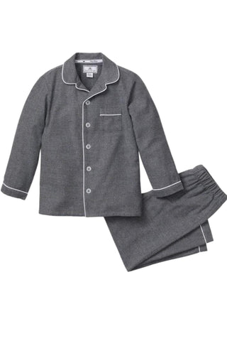 Petite Plume - Gray Flannel Pajama Set