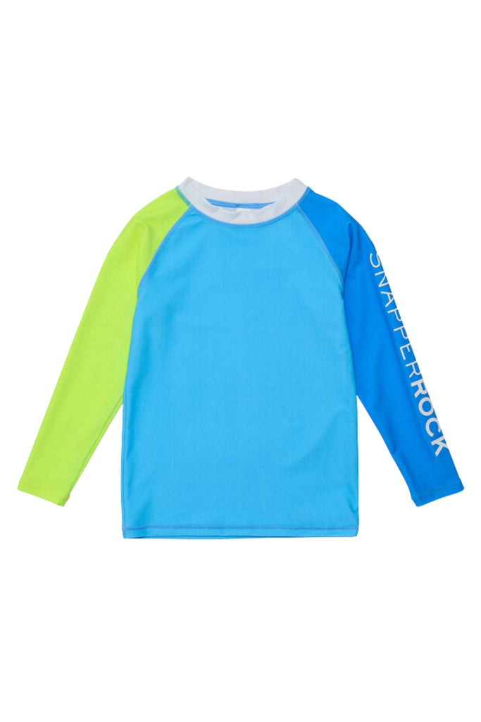 Snapper Rock - Citron Splash Colorblock L/S Rash Top