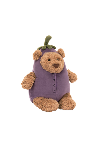 Jellycat - Bartholomew Bear Eggplant