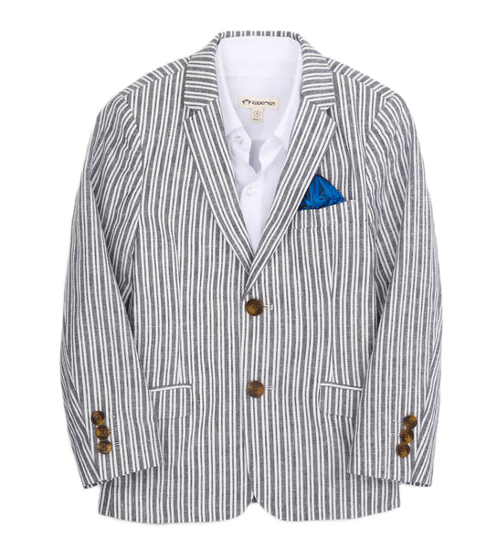 Navy Stripe Sports Jacket