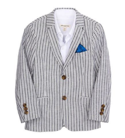 Navy Stripe Sports Jacket