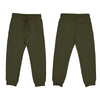 Basic Cuffed Fleece Pants - Moss