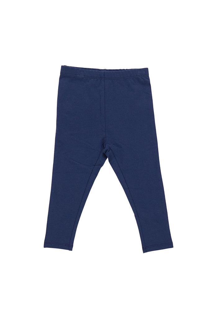 Pink Chicken - Navy Organic Ribbed Leggings