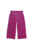 Little English - Magenta Velour Cropped Palazzo Pants