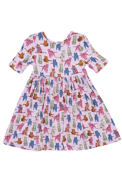 Pink Chicken - Tabby Cats Bamboo Steph Dress