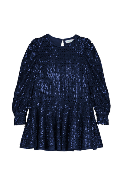 Navy Sequins Dress