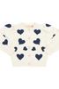 Pink Chicken - Navy Tossed Hearts Constance Sweater