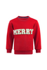 Lola And The Boys - "Merry" Pearl Sweatshirt - Red