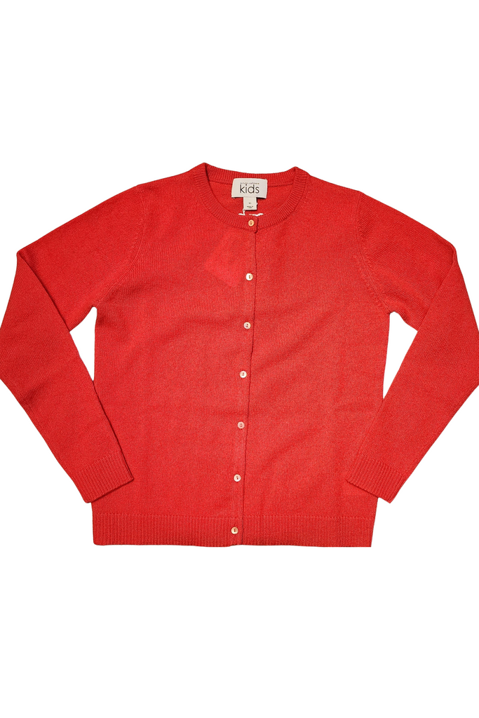 Autumn Cashmere - Red Tart Baby Cardigan