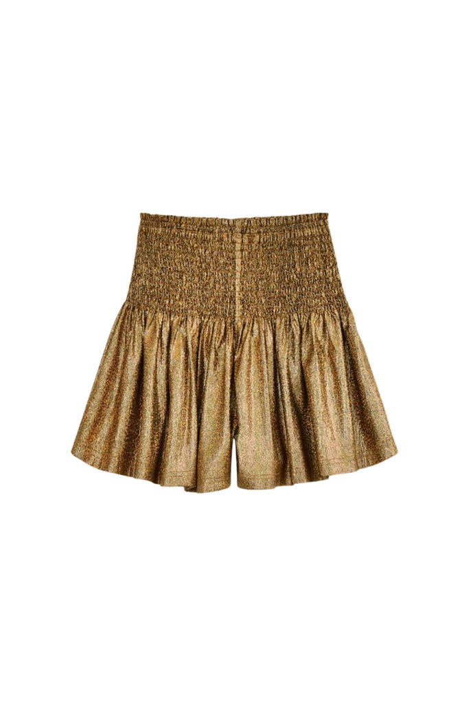 Molly Bracken - Gold Flared Shorts