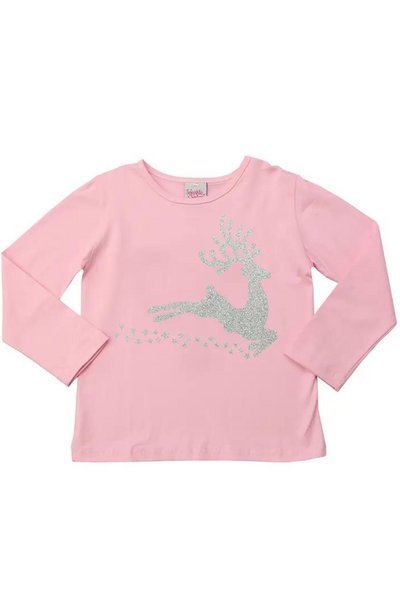 Silver Reindeer Long Sleeve (2-6X)