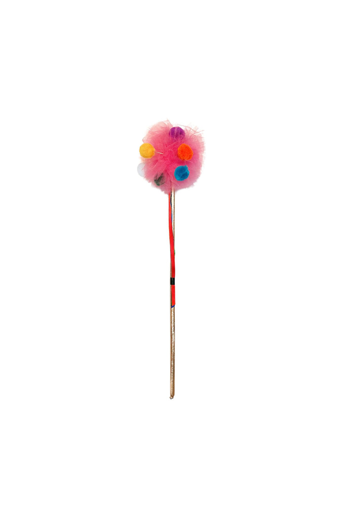 Dark Pink Pom Pom Wand