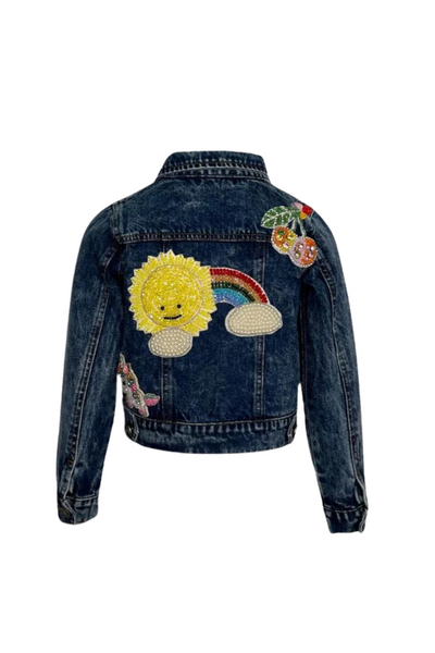 Lola And The Boys - Sunny Days Denim Crystal Jacket