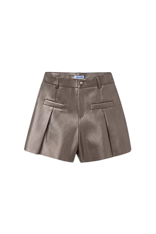 Copper Pleather Shorts