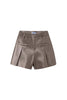 Copper Pleather Shorts